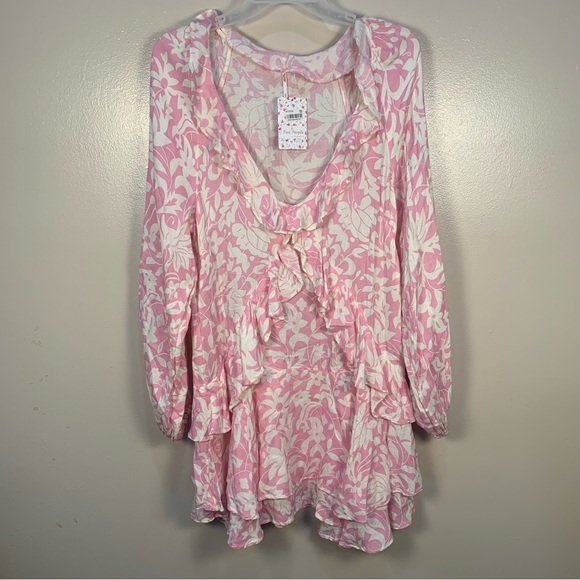 Free People Rebecca Ruffle Floral Dress - Picture 5 of 16